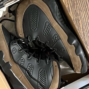 Jordan Black and Tan Sneakers